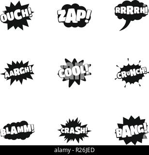 Kennzeichnung Symbole gesetzt. Einfacher Satz von 9 Kennzeichnung Vector Icons für Web auf weißem Hintergrund Stock Vektor