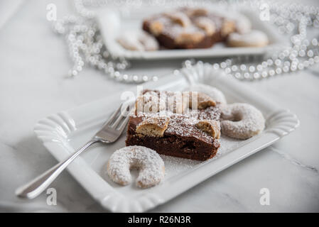 Weihnachten brownies Stockfoto