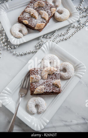 Weihnachten brownies Stockfoto