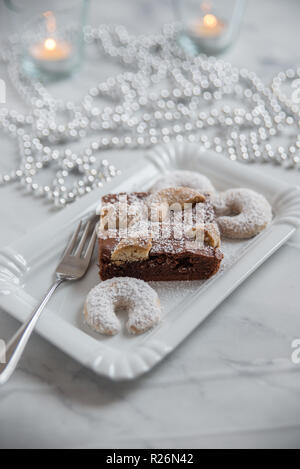 Weihnachten brownies Stockfoto