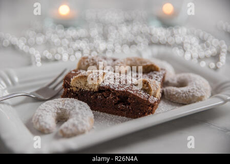 Weihnachten brownies Stockfoto