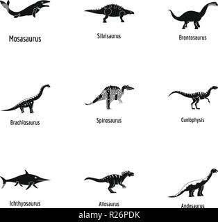 Lebendgebärenden Eidechse Symbole gesetzt. Einfacher Satz von 9 lebendgebärenden Eidechse Vector Icons für Web auf weißem Hintergrund Stock Vektor