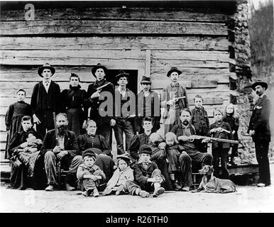 Die hatfield Clan 1897 Stockfoto