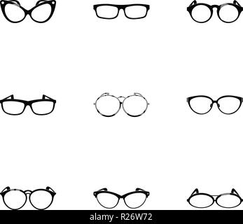 Spektakel Symbole gesetzt. Einfacher Satz von 9 Spektakel Vector Icons für Web auf weißem Hintergrund Stock Vektor