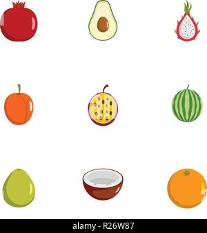 Berry Symbole gesetzt. flachbild Set von 9 berry Vector Icons für Web auf weißem Hintergrund Stock Vektor