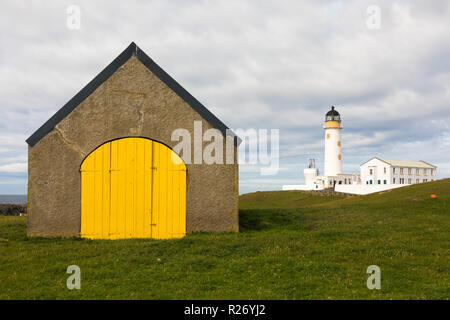 Südlich Leuchtturm, Fair Isle Stockfoto