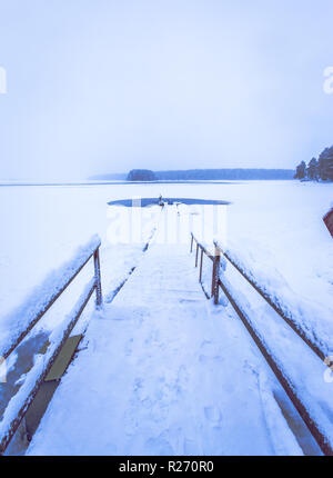 Eis von Kuhmo - Finnland. Stockfoto