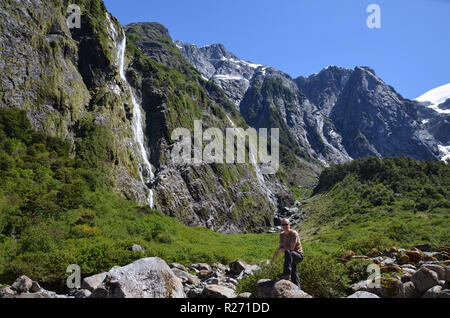 Berge im Märchenwald, Quelat, Aysen, Chile Stockfoto