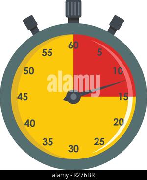 Stoppuhr Symbol. Flache Darstellung der Stoppuhr vektor Symbol für Web Stock Vektor