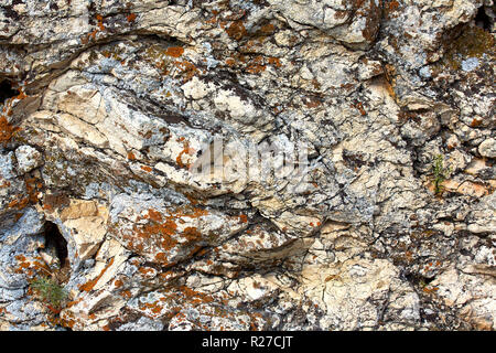 Die Textur der Stein in der Nähe von Venen. Stockfoto