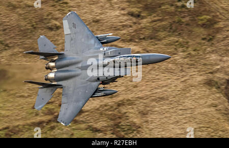United States Air Force F-15 Eagle von RAF Lakenheath Stockfoto