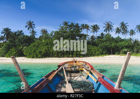 Ankunft im Paradies - banyak Island, Indonesien Stockfoto