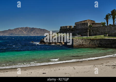 Castillo de San Carlos, Befestigung im 18. Jahrhundert im Auftrag von König Carlos III erbaut; Fischerei Museum in Finisterre, A Coruña, Galizien, Spanien, E Stockfoto