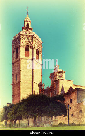Die Kathedrale von Valencia Stockfoto