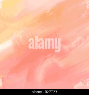 Gelb Aquarell marmoriert Linien Hintergrund Muster, Vector Illustration Stock Vektor