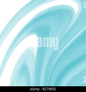 Blau Aquarell abstrakte Welle Hintergrund Muster, Vector Illustration Stock Vektor