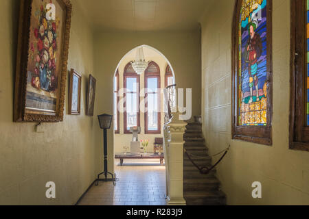 Wullf Schloss Innenbereich (Castillo Wulff) - Vina del Mar, Chile Stockfoto