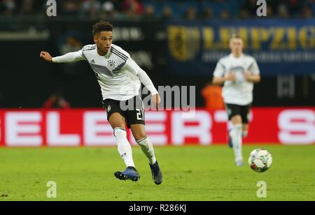 Leipzig, Deutschland. 16. November 2018. firo: 15.11.2018, Fußball, Landerspiel, National Team, Saison 2018/2019, GER, Deutschland - RUS, Russland, Russland 3:0 Thilo KEHRER, GER, Single Action | Verwendung der weltweiten Kredit: dpa/Alamy leben Nachrichten Stockfoto