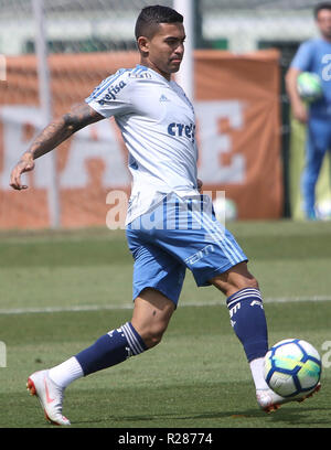 São Paulo, Brasilien. 17. November 2018. Der player Dudu, von SE Palmeiras, während der Ausbildung, bei der Fußball-Akademie. (Foto: Cesar Greco/Fotoarena) Stockfoto