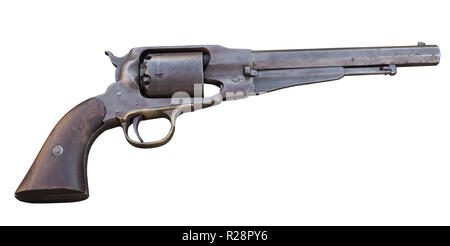 Alte Waffe. Alte Revolver. Stockfoto