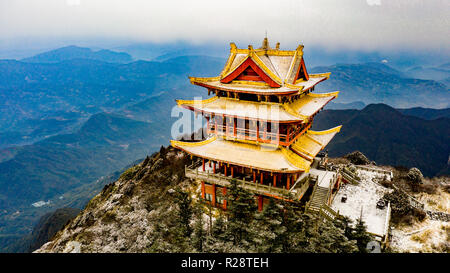 Golden Temple auf Wanfo Peak, guter Lage: Emeishan oder Emei Berg, Provinz Sichuan, China Stockfoto