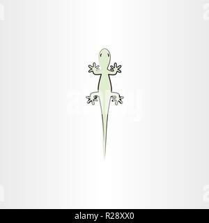 Grüne Eidechse Vektor icon Abbildung design Stock Vektor