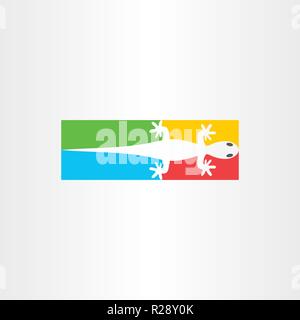Lizard Vektor logo Symbol design Stock Vektor