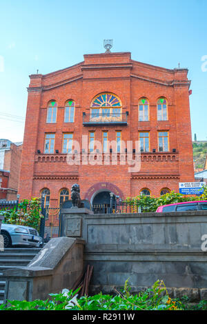 Die Großen Georgischen Synagoge, in Leselidze Straße befindet, wurde von Juden von Akhaltsikhe gebaut. Stockfoto