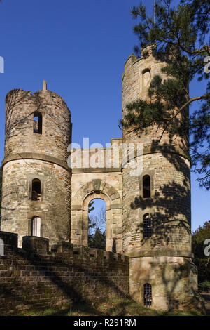 Stainborough Schloss bei Wentworth Schloss, Country House, ehemaliger Sitz der Grafen von Strafford, Stainborough in der Nähe von Barnsley, South Yorkshire, England Stockfoto