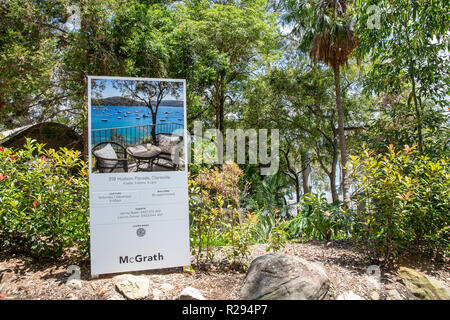 Australische home Haus für Verkauf in Sydney Northern Beaches vermarktet, Australien Stockfoto