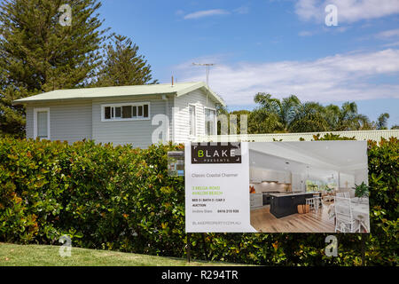 Weatherboard in Sydney vermarktet werden zum Verkauf, Sydney, Australien Stockfoto