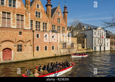 Die groenerei (Kanal) in Brügge, Belgien, Stockfoto