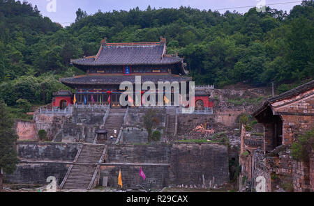 Alte Kung Fu Tempel in Wudangshan berge China Stockfoto