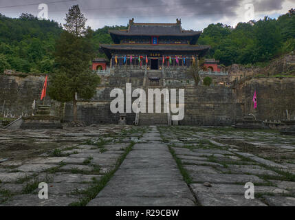 Alte Kung Fu Tempel in Wudangshan berge China Stockfoto