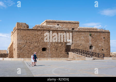 Mittelalterliche Burg von Paphos, Paphos, Paphos (Pafos), Pafos Bezirk, Republik Zypern Stockfoto