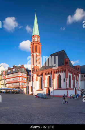 Nikolaikirche (Kirche St. Nikolaus) in der Römerberg, Frankfurt, Hessen, Deutschland Stockfoto