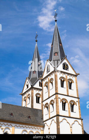 Kirche St. Severus, Boppard, Rheinland-Pfalz, Deutschland Stockfoto