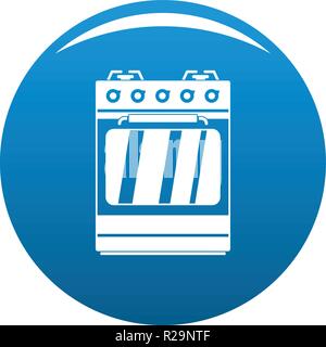 Kleine Gasofen Symbol. Einfache Abbildung von kleinen Gasofen vektor Icon für das Design blau Stock Vektor