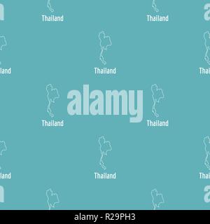Thailand Karte dünne Linie. Einfache Abbildung von Thailand Karte Vektor auf weißem Hintergrund Stock Vektor
