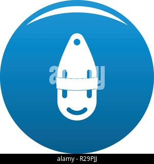 Kunststoff "bobber" Symbol. Einfache Abbildung von Kunststoff bobber Vektor Icon für das Design blau Stock Vektor