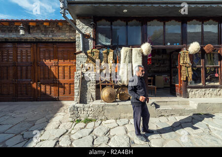 Lagich, Aserbaidschan, 24. Oktober 2018. Tourist Center, Old Street Stockfoto