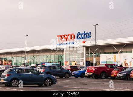 Tesco Extra, Durham Road, Stockton on Tees, England, Großbritannien Stockfoto