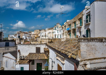 Häuser im historischen Zentrum von Gravina in Puglia, Apulien, Italien Stockfoto