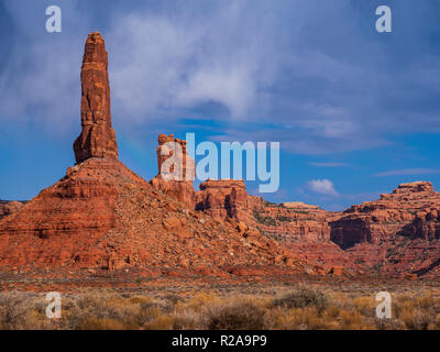 Säule Bildung, Tal der Götter in der Nähe von Bluff, Utah. Stockfoto