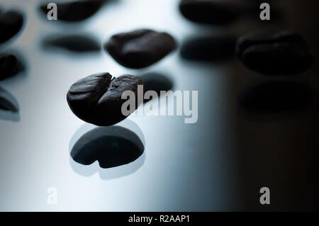 Makrofotografie von Coffee Bean Stockfoto