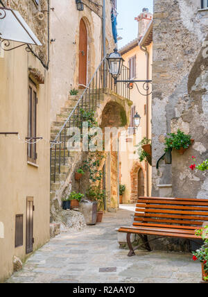 Malerische Anblick in Capalbio, malerischen Dorf in der Provinz von Grosseto. Toskana, Italien. Stockfoto