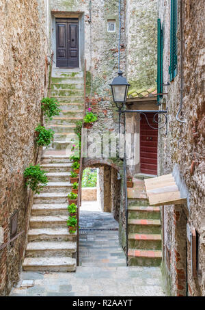 Malerische Anblick in Capalbio, malerischen Dorf in der Provinz von Grosseto. Toskana, Italien. Stockfoto