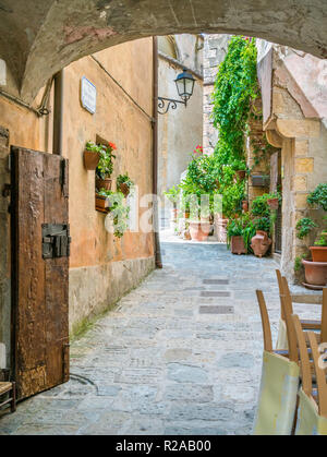 Malerische Anblick in Capalbio, malerischen Dorf in der Provinz von Grosseto. Toskana, Italien. Stockfoto