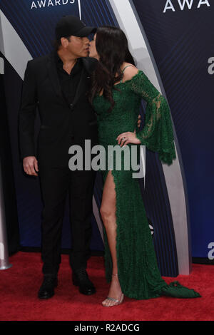 Nashville, Tennessee, USA. 14 Nov, 2018. Rodney Atkins während Ankunft für die 2018 Country Music Association Awards. Credit: Laura Farr/ZUMA Draht/Alamy leben Nachrichten Stockfoto