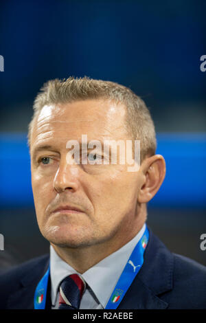 Aidy Boothroyd Trainer (England) während der Uefa unter 21 Meisterschaft "internationalen Freundschaftsspiel zwischen Italien 1-2 England bei Paolo Mazza Stadion am 15. November 2018 in Ferrara, Italien. (Foto von Maurizio Borsari/LBA) Stockfoto